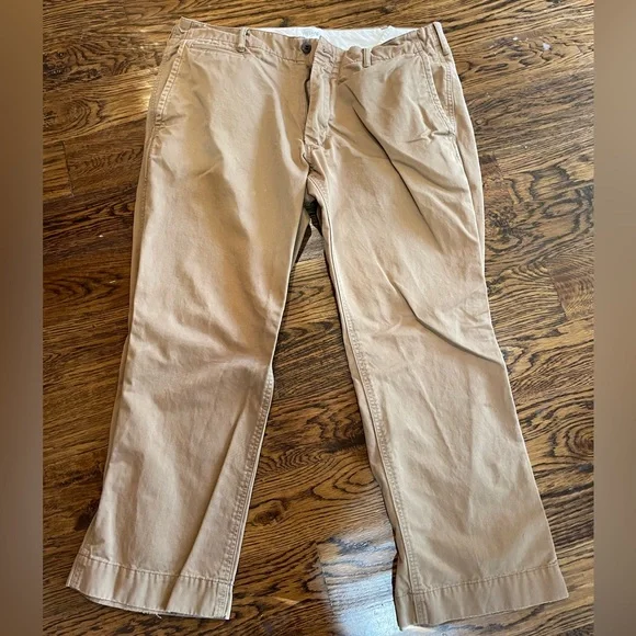Gap dark tan khakis. Size 35 x 28. Standard fit. - Picture 1 of 4